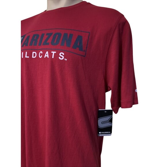 NEW Arizona Wildcats Colosseum Red Performance Shirt Men's L - Picture 3 of 8